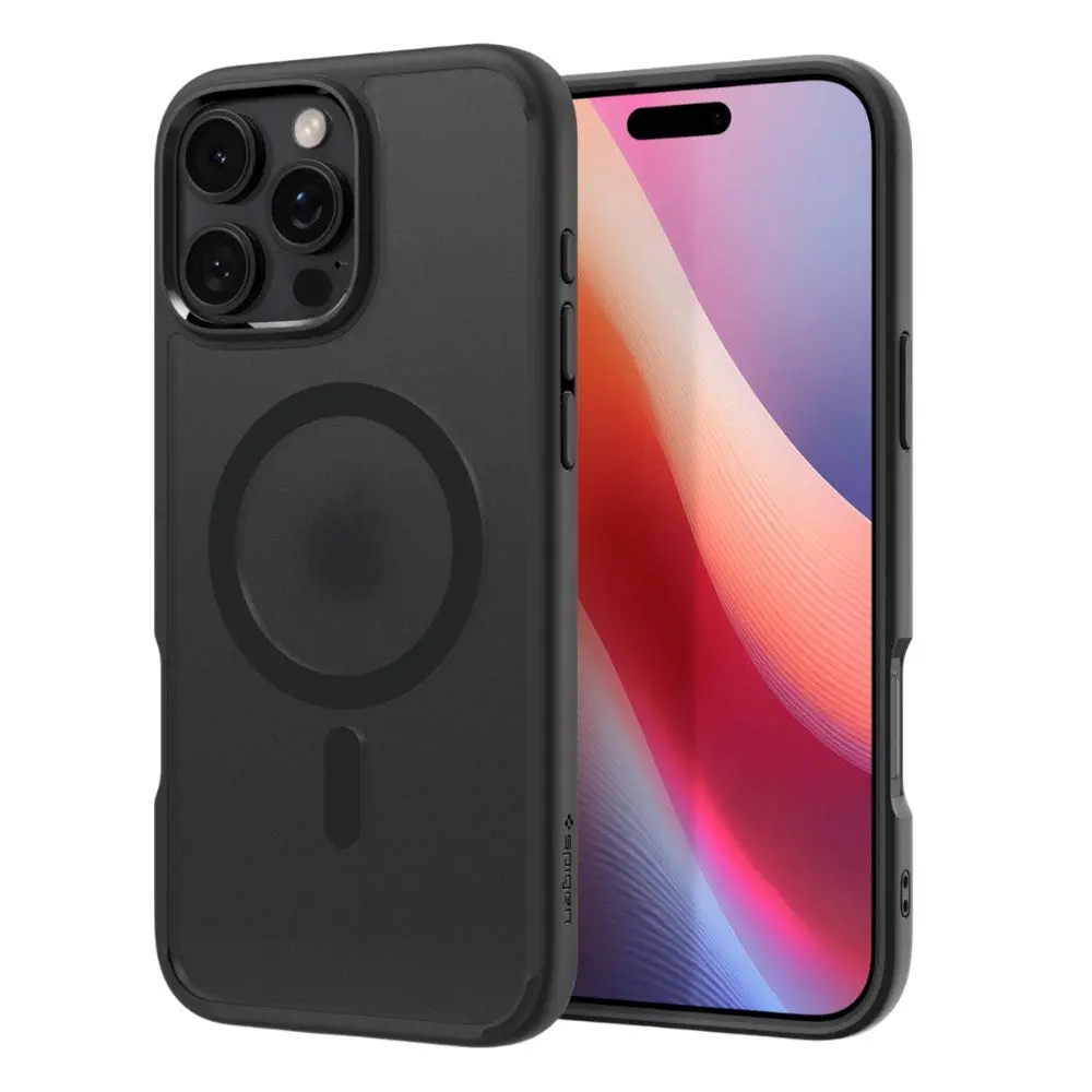 iPhone 16 Pro Spigen Ultra Hybrid Deksel - MagSafe Kompatibel - Svart
