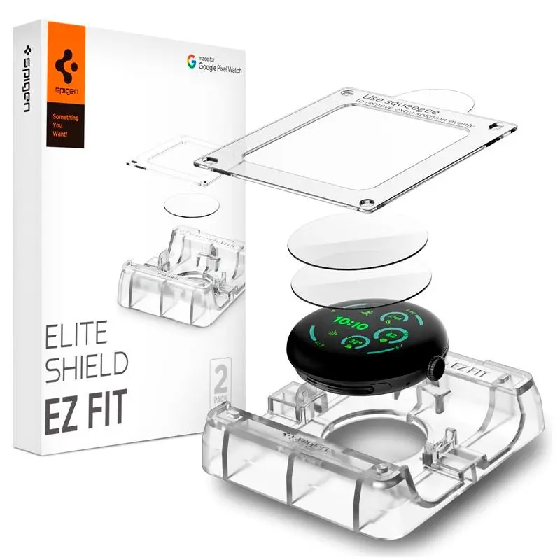 Google Pixel Watch 4 / 3 (41mm) Spigen EliteShield EZ Fit Skjermbeskytter - 2 stk