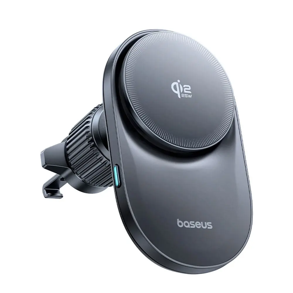 Baseus Magnetisk Bilholder med Trådløs Lading & Vifte - Ventilasjonsgitter