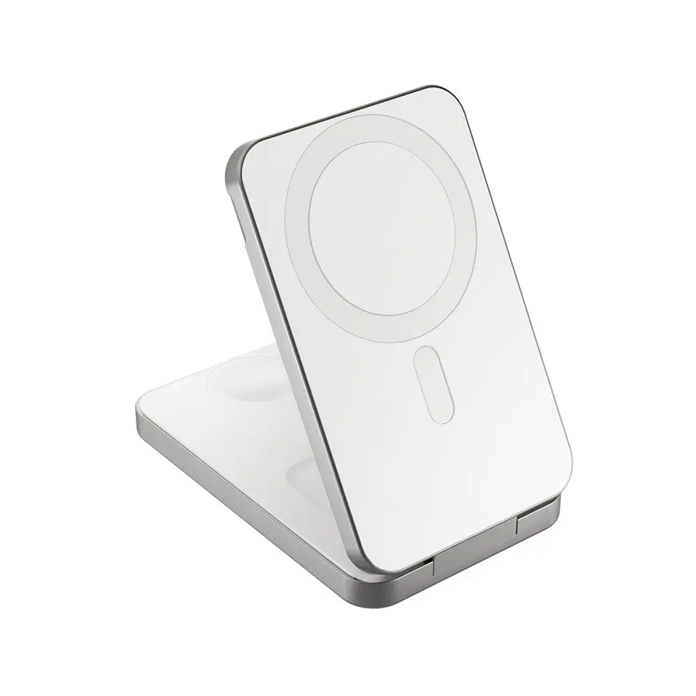 Epico 8000mAh Trådløs Powerbank med Stativfunksjon - Hvit