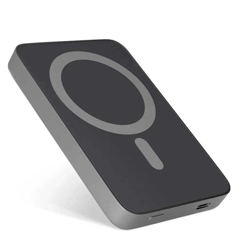 Epico Resolve Mag+ 20W Trådløs Magnetisk Powerbank 5000 mAh med USB-C-Kabel - MagSafe-Kompatibel
