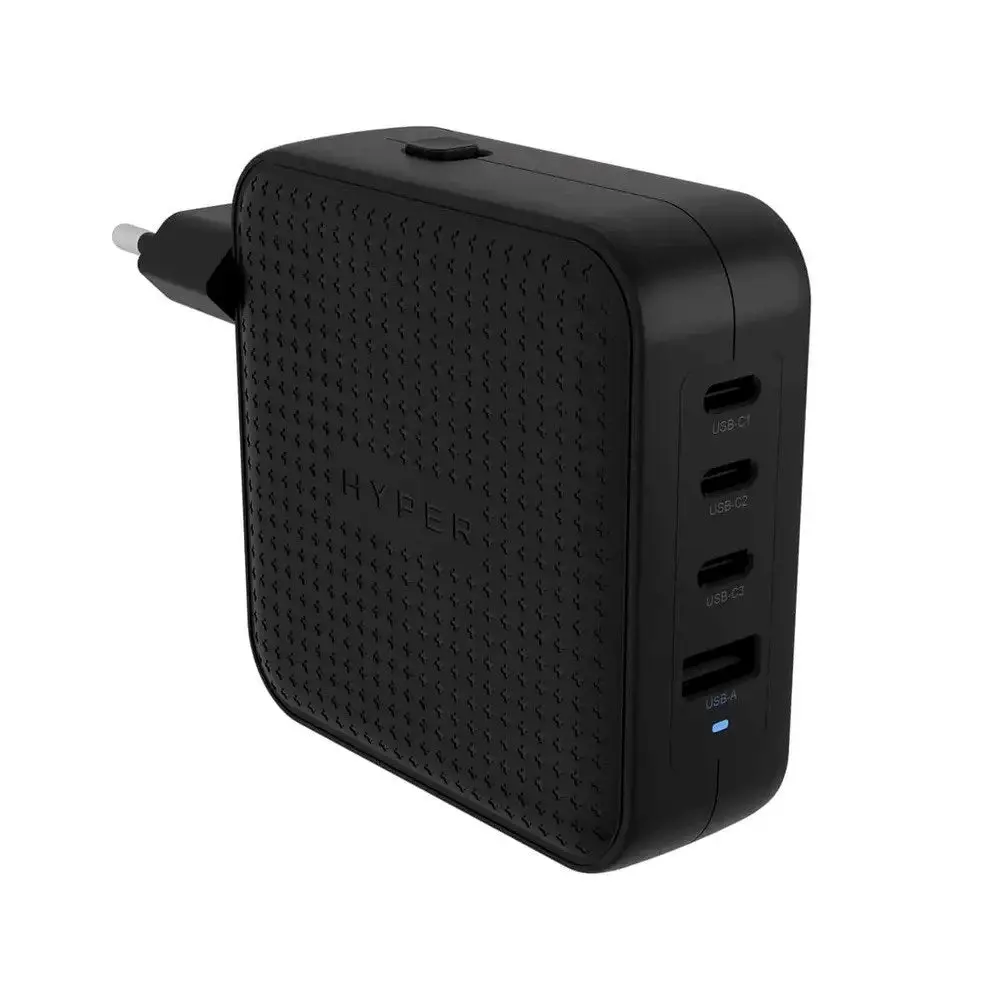 Targus HyperJuice 100W Reiselader m. 1x USB-A & 3x USB-C - inkl. 4x Adapterplugger