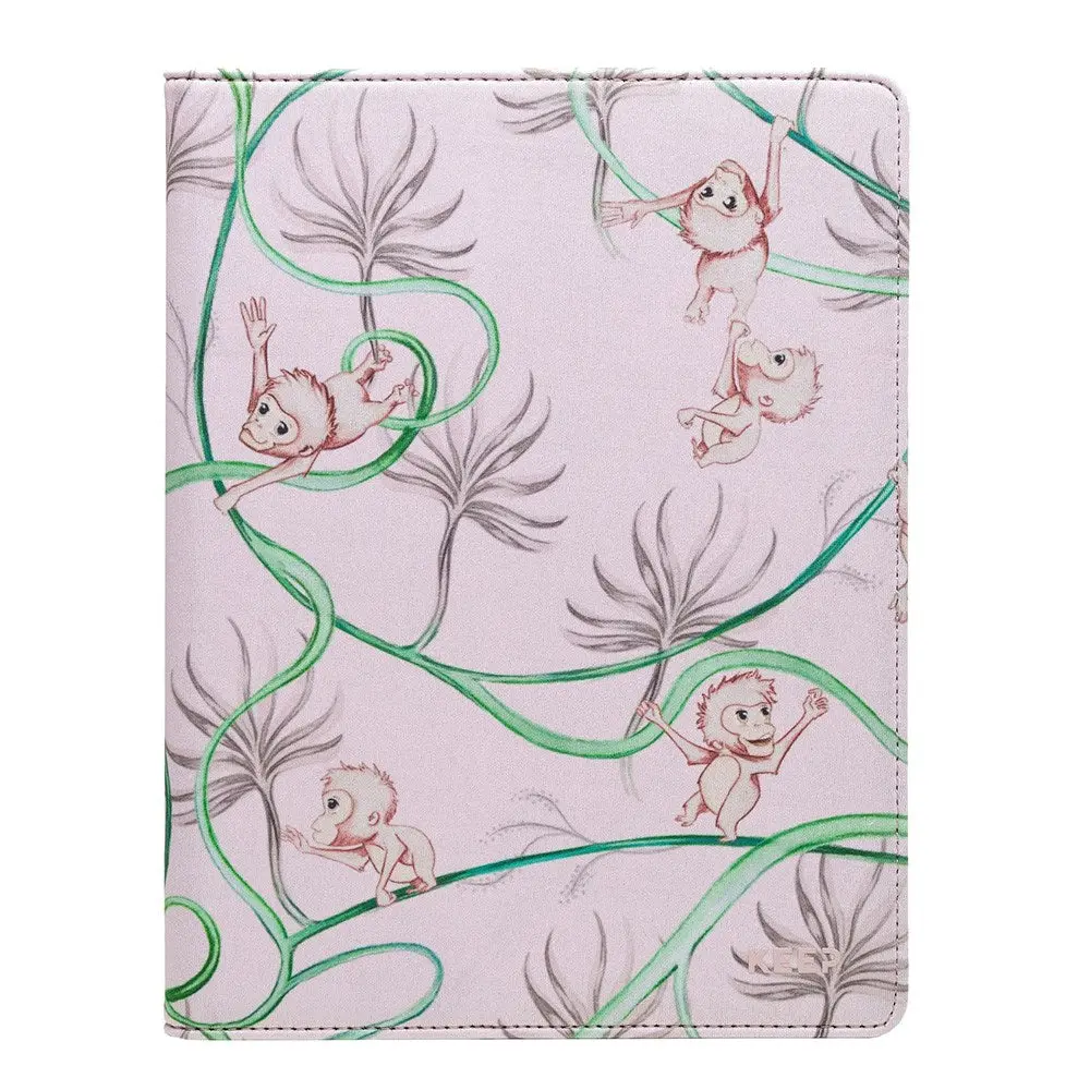 Trunk iPad 10,2" (2021/2020/2019) / Air (2019) Deksel med Abe-Design – Rosa