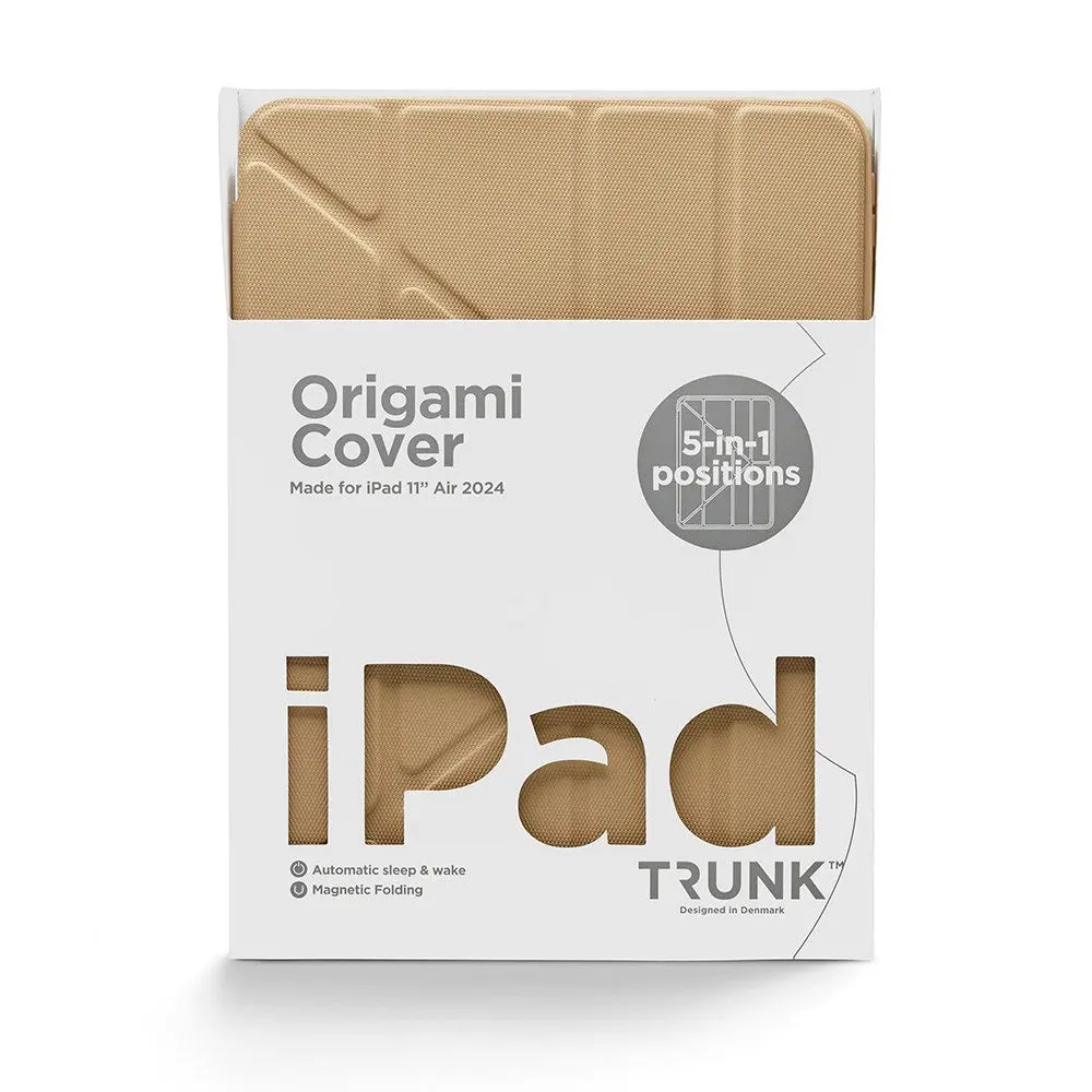 Trunk iPad Air 11" (2026 / 2025 / 2024) Origami Flip Deksel - Mocha