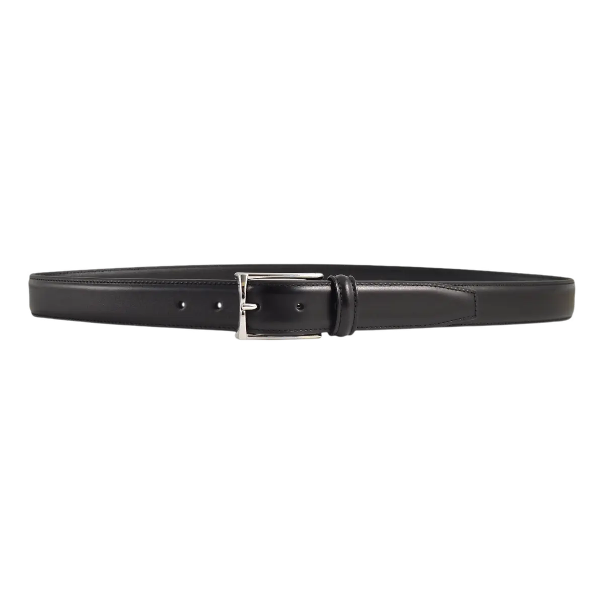 Anderson's Classic Stitched skinnbelte - Sort