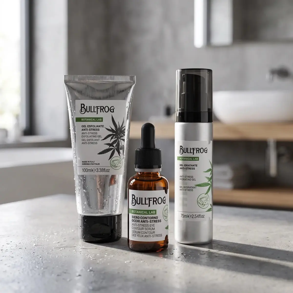 Bullfrog hudpleiepakke - Hemp Botanical (Anti-stress)