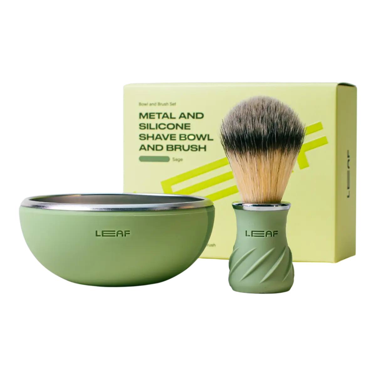 Leaf Shave barberskål og kost
