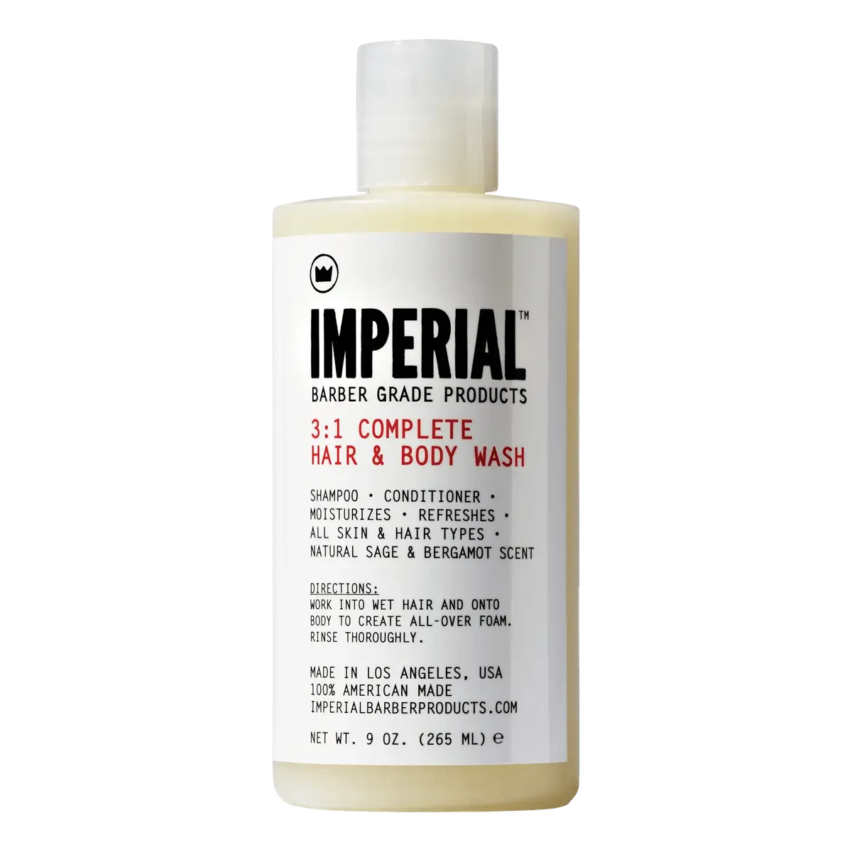 Imperial Barber Products - 3:1 Complete Hair & Body Wash - Sjampo og kroppsvask