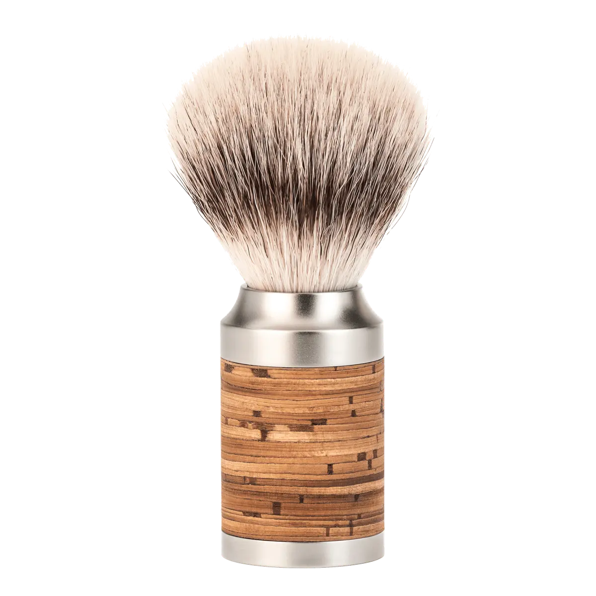 Mühle Rocca Silvertip Fibre barberkost i rustfritt stål