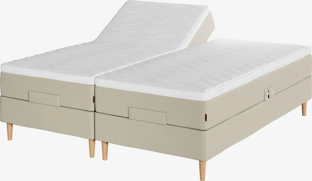 Regulerbar seng 160x200 TONDRA + TOSEN sand-91 Medium