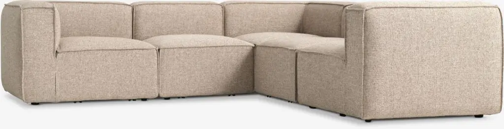 Modulsofa SKIBBY 5-seter hjørne sand stoff