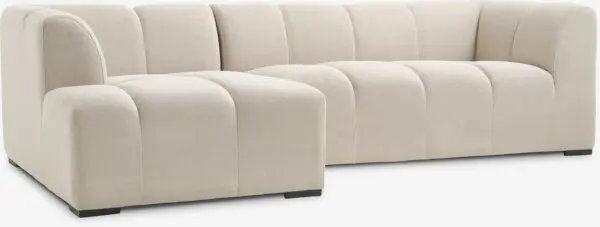 Sofa m/sjeselong ALLESE venstre beige stoff