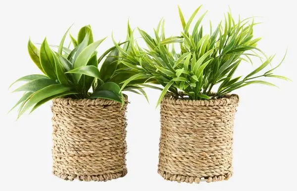 Kunstig plante BERTRAM Ø8xH18cm assortert