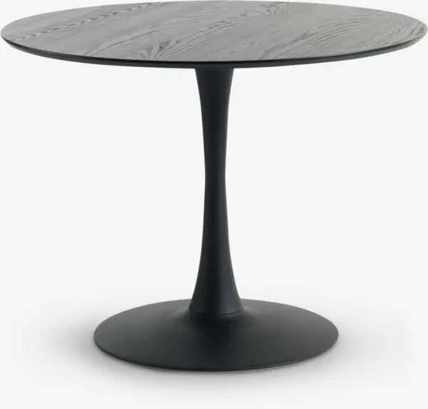 Spisebord RINGSTED Ø100 svart askefinér
