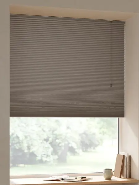 Plisségardin lystett LOSNA 80x130cm mørk sand