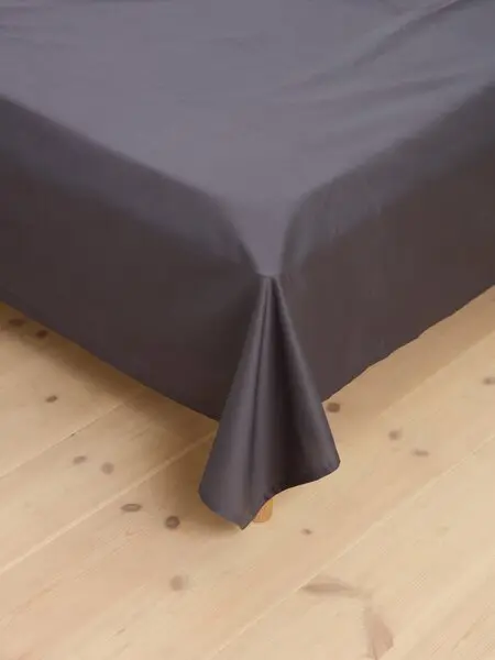 Flatt laken VANJA 240x260cm antrasittgrå
