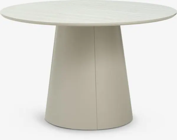 Spisebord KLIPLEV Ø120 travertinfarget/beige