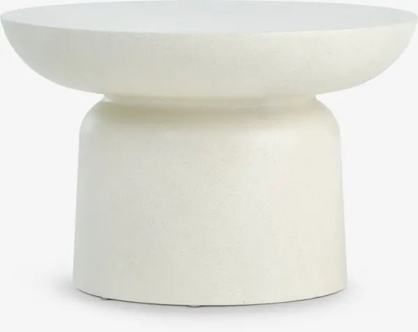Sofabord LYDUM Ø60 beige fibersement