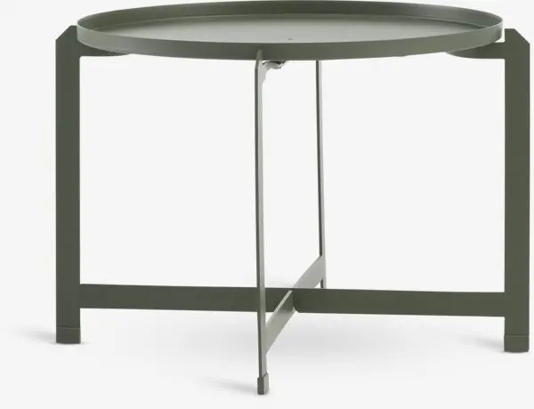 Sidebord BORRE Ø50xH40 olivengrønn