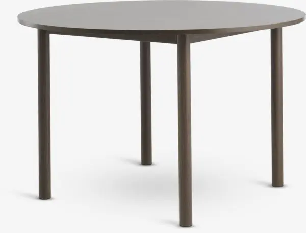 Spisebord ALSTED Ø120 mørk eik