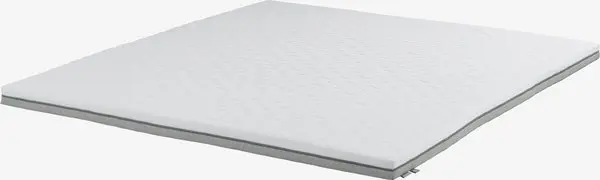 Overmadrass 160x200 WELLPUR BOKSELVI grå