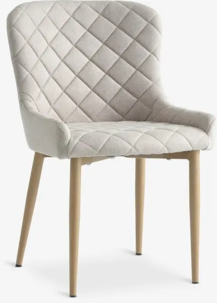 Spisestol BELLINGE sand/natur eikefarget