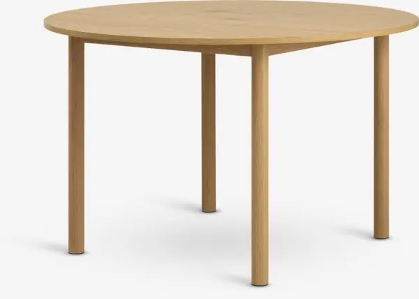 Spisebord ALSTED Ø120 natur eikefarget