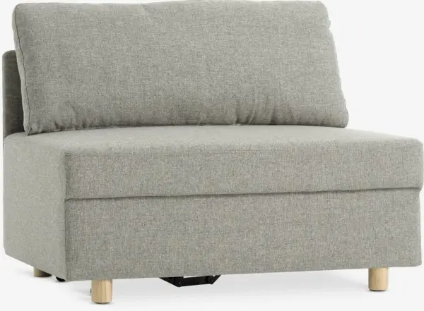 Sovesofa OLSTRUP 1,5-seter grå stoff