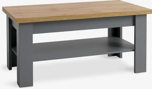 Sofabord MARKSKEL 60x110 grå/natur villeikfarget