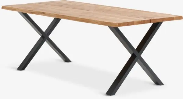 Spisebord ROSLEV 95x200 natur eik/svart
