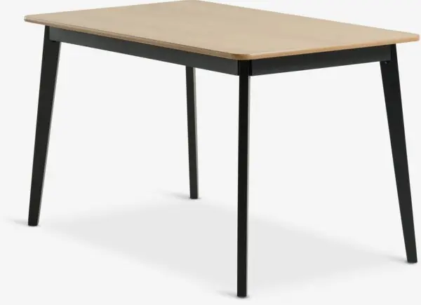 Spisebord JEGIND 80x130 natur eik/svart
