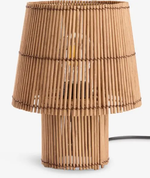 Bordlampe HANNIBAL Ø19xH25cm bambus