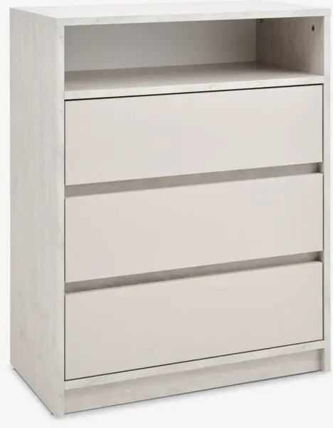 Kommode BILLUND 3 skuffer travertinfarget/beige