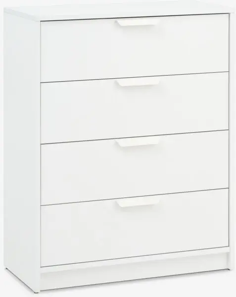 Kommode JENSLEV 4 skuffer hvit