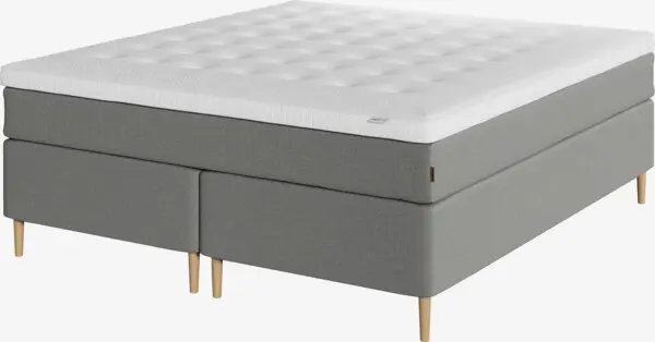 Kontinentalseng 180x200 SOKNA + VOLA grå-23 Medium