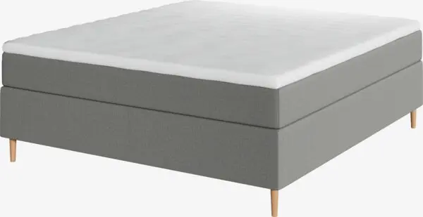 Kontinentalseng 180x200 TYRIA + FLYA grå-23 Medium
