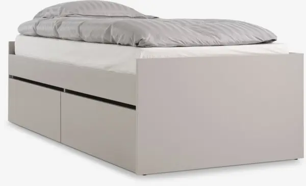 Seng m/skuff LIMFJORDEN 90/180x200 beige