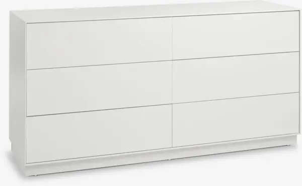 Kommode VITTRUP 3+3 skuffer hvit