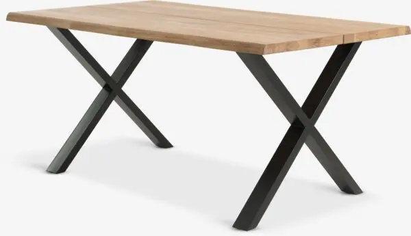 Spisebord ROSLEV 95x160 natur eik/svart