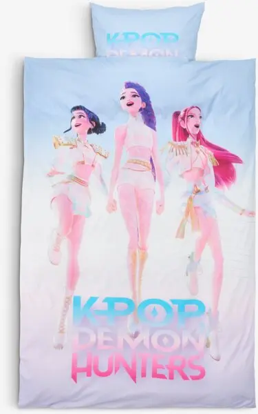 Sengesett K-POP DEAMON HUNTERS 140x200 lilla