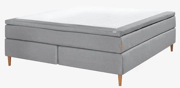 Kontinentalseng 180x200 SOKNA grå-27 Medium lateks