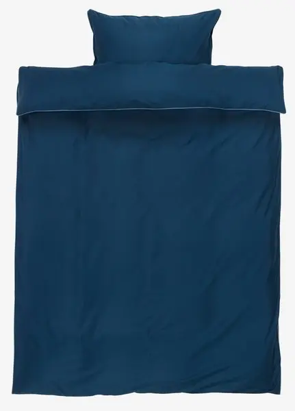 Satengsengesett SANNA 140x200 mørk blå