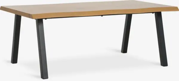 Sofabord HALSKOV 70x120 natur eikefarget/svart