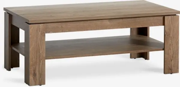 Sofabord VEDDE 60x110 1 hylle mørk villeikfarget