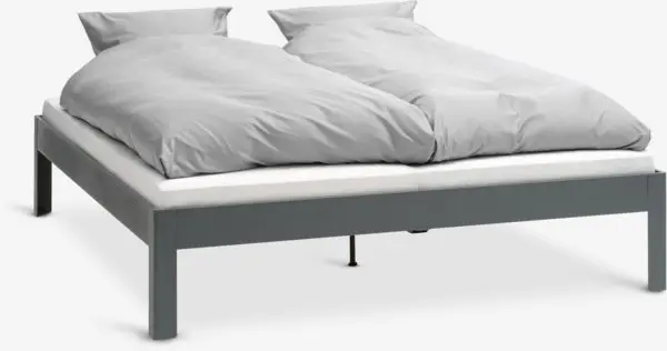 Sengeramme KILDEN 180x200cm mørk grå