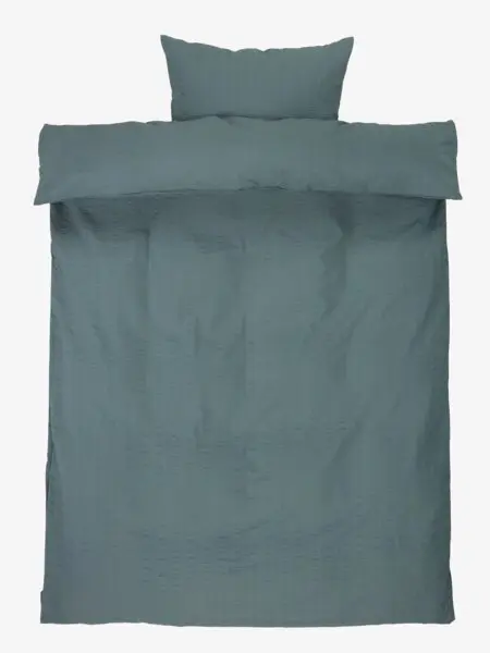 Kreppsengesett SIGRID 140x200 petrol