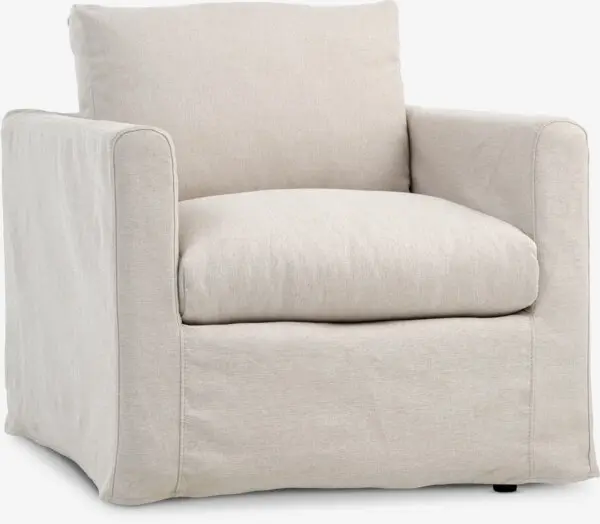 Lenestol LYNGAA avtakbart trekk beige stoff