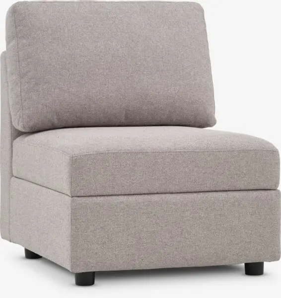 Sofamodul OKSBY midt m/oppbevaring sand stoff
