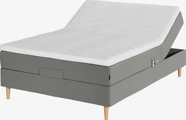 Regulerbar seng 140x200 TONDRA + TOSEN grå-23 Medium