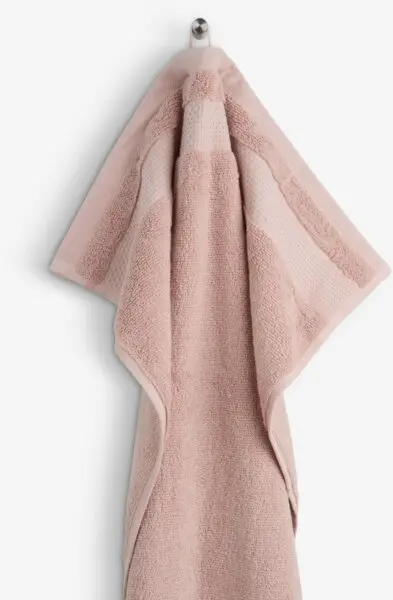 Badehåndkle NORA 70x140cm støvet rosa